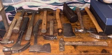 HUGE LOT OF HAMMERS-AXES-12PC-USA & MIXED VINTAGE-ALL SIZES!
