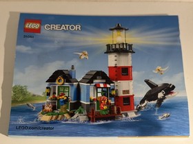 Lego Creator 31051 3-in-1 Lighthouse Point w/Manual Orca- mostly complete