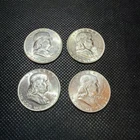 1953, 1953D, 1956, 1961D  Franklin Half Dollar 90% Silver Estate Collection