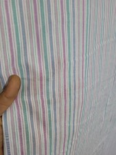 Multi colour striped pure cotton fabric for curtain dress,craf,sewing wide 58''