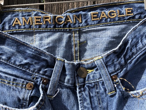 American Eagle Mens Loose Fit Denim Medium Blue Jeans Size 26X28 VGUC! - Picture 5 of 12