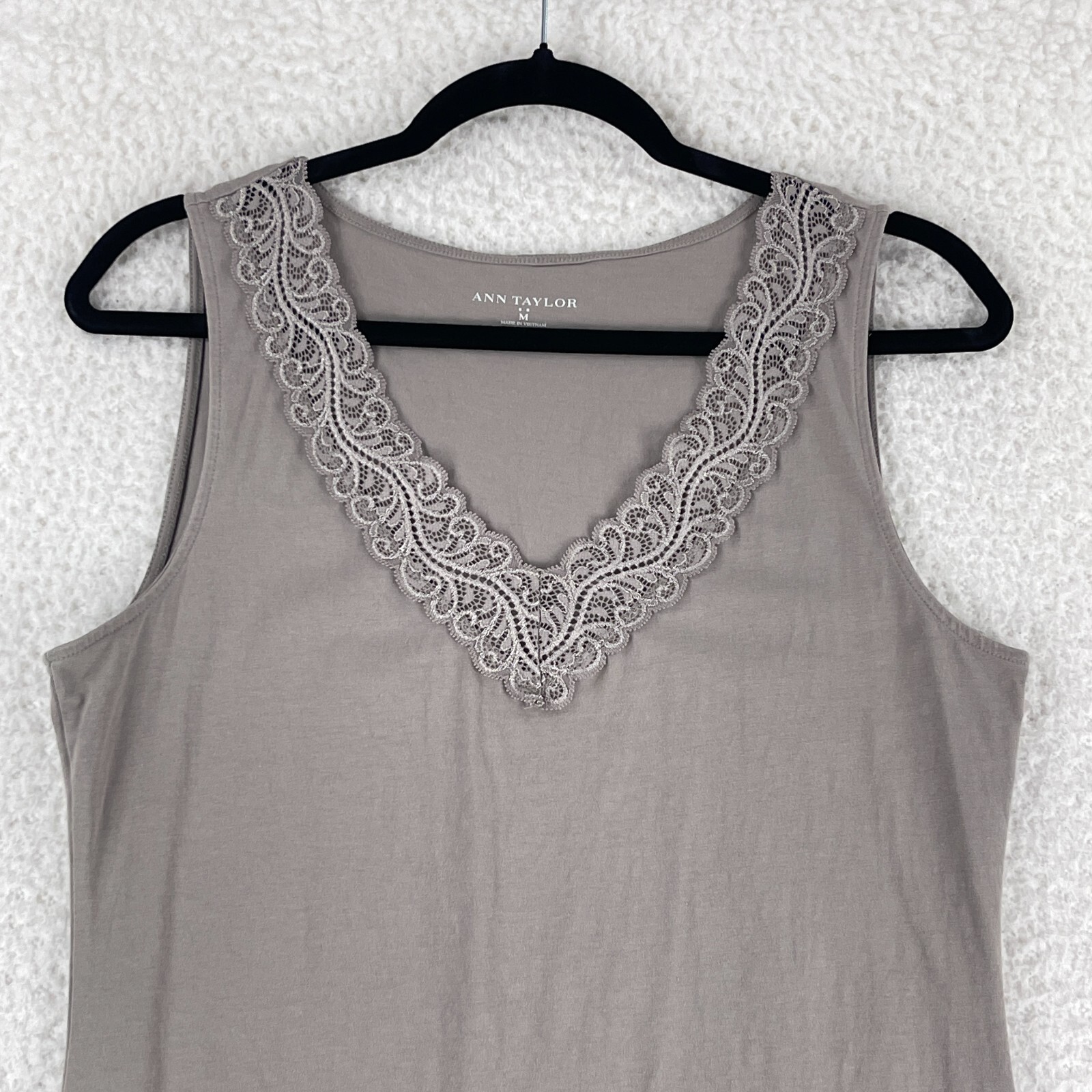 Ann Taylor Brown Pullover Basic Tank Top Womens S… - image 2