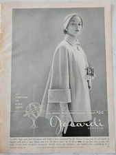 1953 womens Jacardi Casuals coat Jean Patchett vintage fashion ad