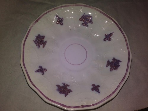 Adderley CHELSEA Embossed Porcelain Handle-less Tea Cup 19th CENTURY English - Picture 4 of 12