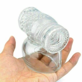 Clear TPE Male Humming Bird Attachment Fit Hitachi Magic Wand Massager Accessory