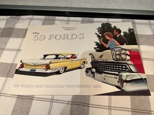 Original 1959 Ford Fairlane 500 Custom 300 Deluxe Sales Brochure 59