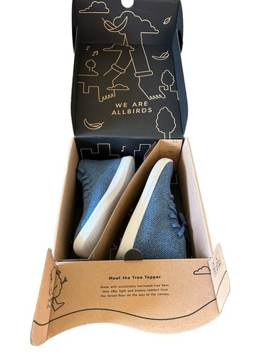 NEW Allbirds W8 Tree Topper Sapphire Blue High Tops Sneakers Merino Wool Active - Picture 5 of 7