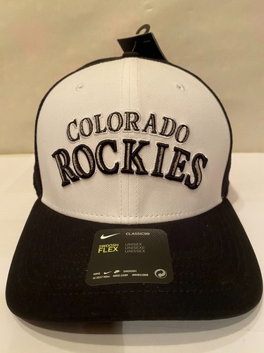 MLB Erwachsene Nike Colorado Rockies Baseball Swoosh Flex Dri-Fit Kappe neu versiegelt Einheitsgröße - Bild 1 von 9