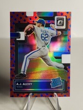 A.J. Alexy 2022 Donruss Optic Rated Rookie Red Star Optic /25 Rangers RC