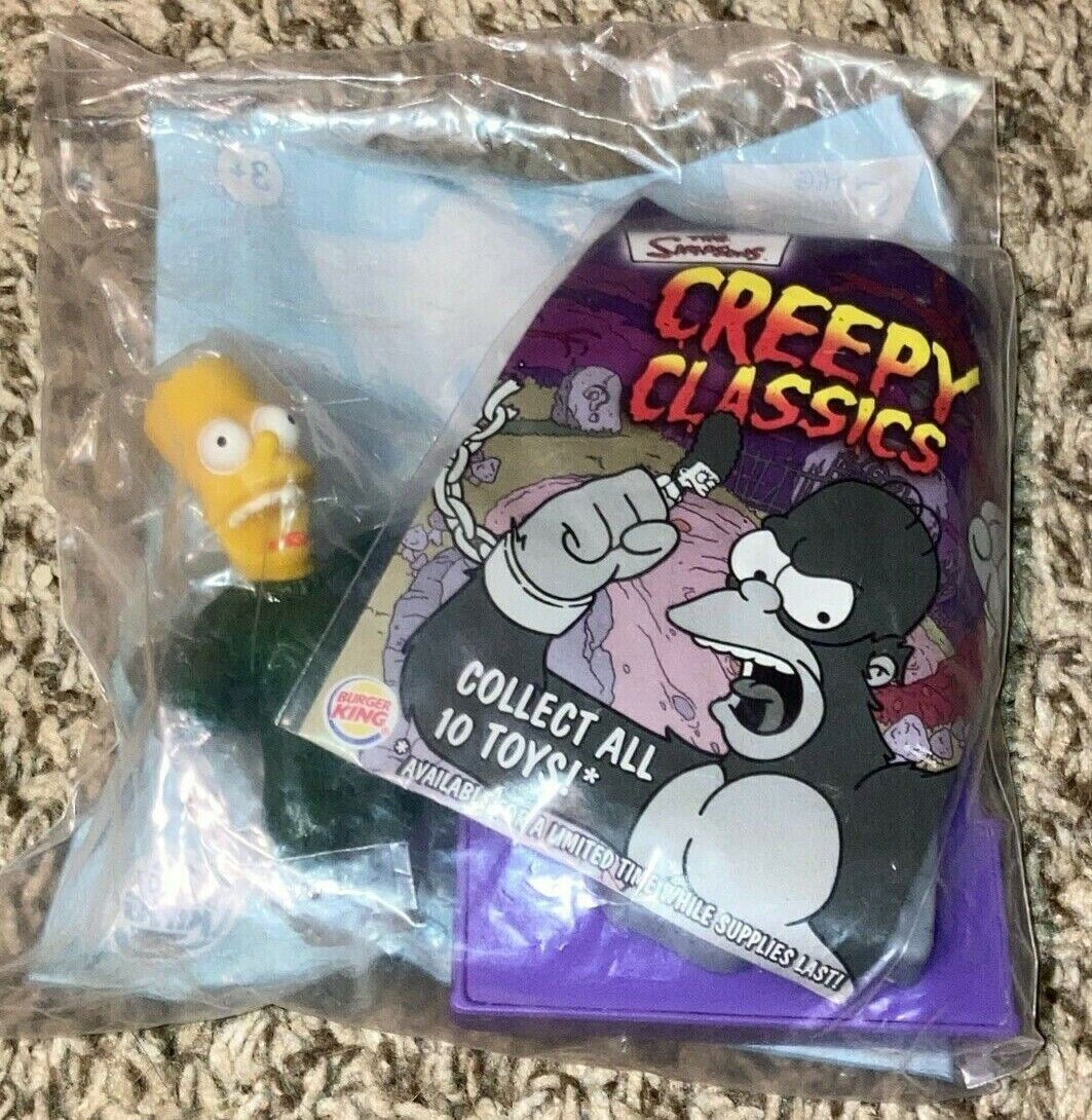 2002 SIMPSONS CREEPY CLASSICS HALLOWEEN BURGER KING KIDS 2002 SIMPSONS CREEPY CLASSICS HALLOWEEN BURGER KING KIDS