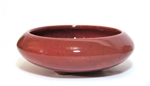 Vintage Floral Arrangement in Pink Ceramic Planter Shallow Bowl - Picture 2 of 8