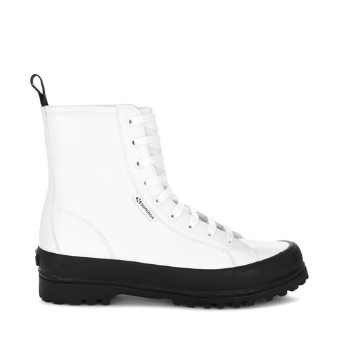 Superga Le Superga DONNA 2643 ALPINA VEGAN FAUX LEATHER Leisure LACED White - Foto 1 di 36
