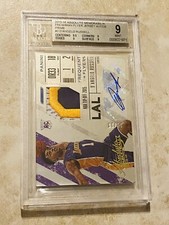 D'ANGELO RUSSELL ‘15 PANINI JERSEY AUTO /25 ROOKIE BGS 9 MINT RC POP 3!🔥NONE ⬆️