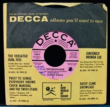 Ronnie Wallis: Troublemaker + Don't Try To Change Me~Soul & Funk Promo 45~DECCA