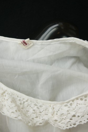 Gr.40 Dirndlbluse creme Bluse für Dirndl Diolen Baumwollmischung Spitze B11634 - Bild 4 von 4