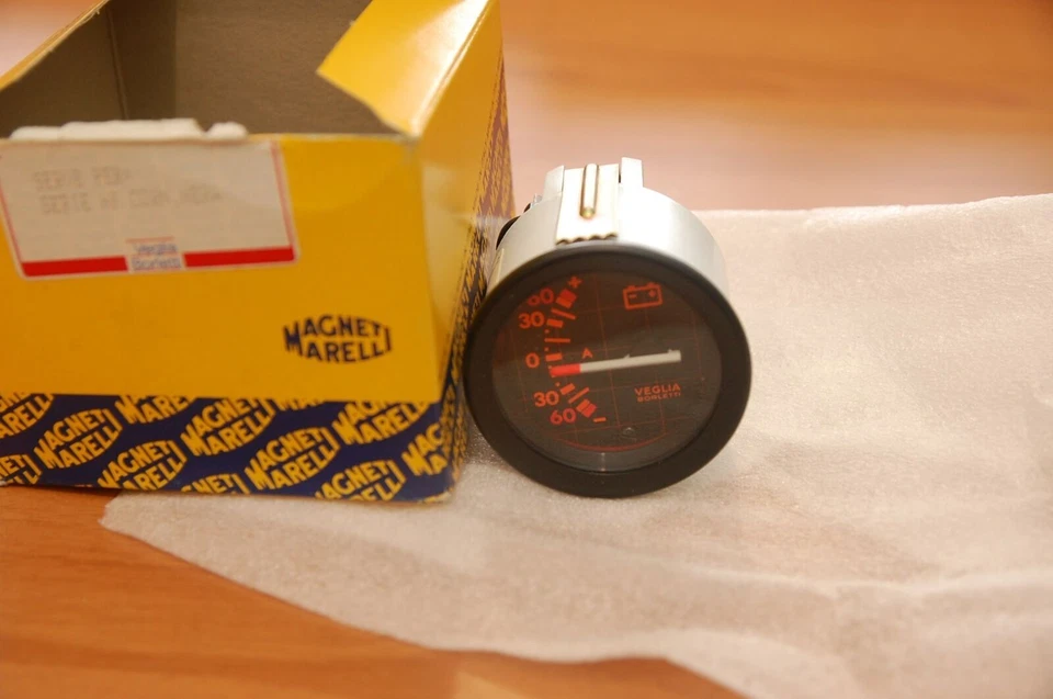 Nuevo de Lote Antiguo Veglia amperómetro Ferrari Alfa Romeo Fiat Lancia amperómetro Foto 2 de 2