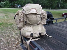 MILITARY SURPLUS RUCKSACK MOLLE II BACKPACK MAIN + SLEEP SYSTEM PACK DESERT CAMO