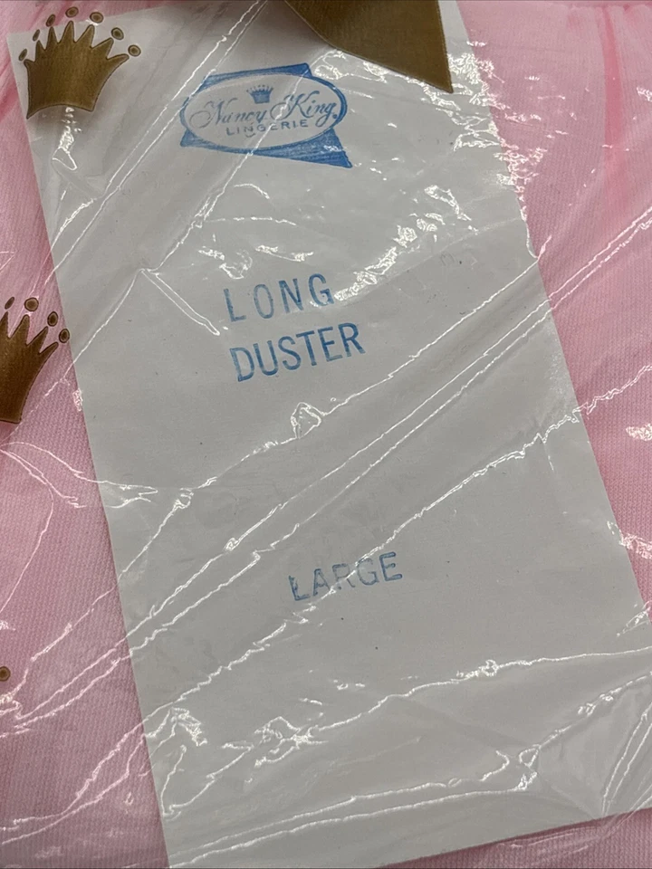 Lencería Nancy King Mujer Pastel ROSA Casa Abrigo/Vestido/Plumero GRANDE NUEVO CON ETIQUETAS Foto 2 de 4