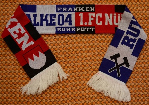 FC Schalke 04 - 1.FC Nurnberg, Ruhrpott - Franken, Football Scarf - 第 1/3 張圖片