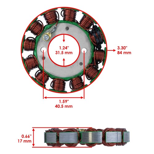Stator and Gasket for Yamaha WR450F 2005 2006 / 5TJ-81410-10-00 5TJ-81410-31-00 - Picture 2 of 7