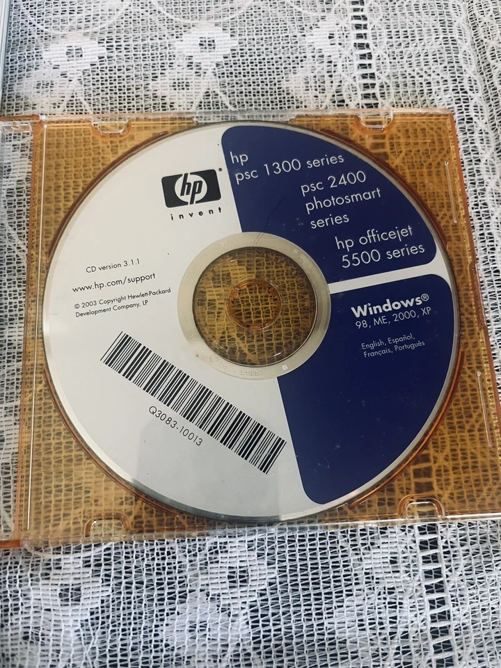 HP PSC 2400 Photosmart Series All in One Print Reference Guide / 2003 CD - Image 2 of 4