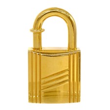 HERMES Cadena 1998 oro lucchetto charms accessori con scatola usato