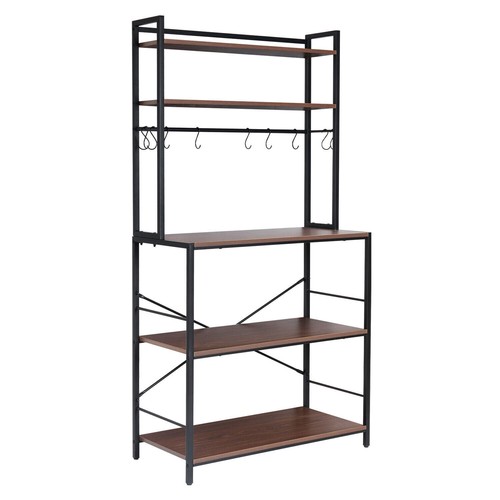 Kitchen Bakers Rack Industrial Microwave Stand 5Tier Storage ShelfCoffee Station - Picture 9 of 12