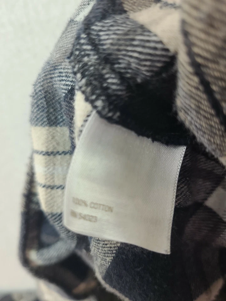 Old Navy Mens Large Gray Plaid Pajama Lounge Flannel Pants  - Image 4 of 4