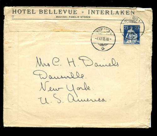 SWITZERLAND HOTELS ADVERTISING + ILLUSTRATED ENVELOPES... PRICED INDIVIDUALLY - Picture 30 of 47