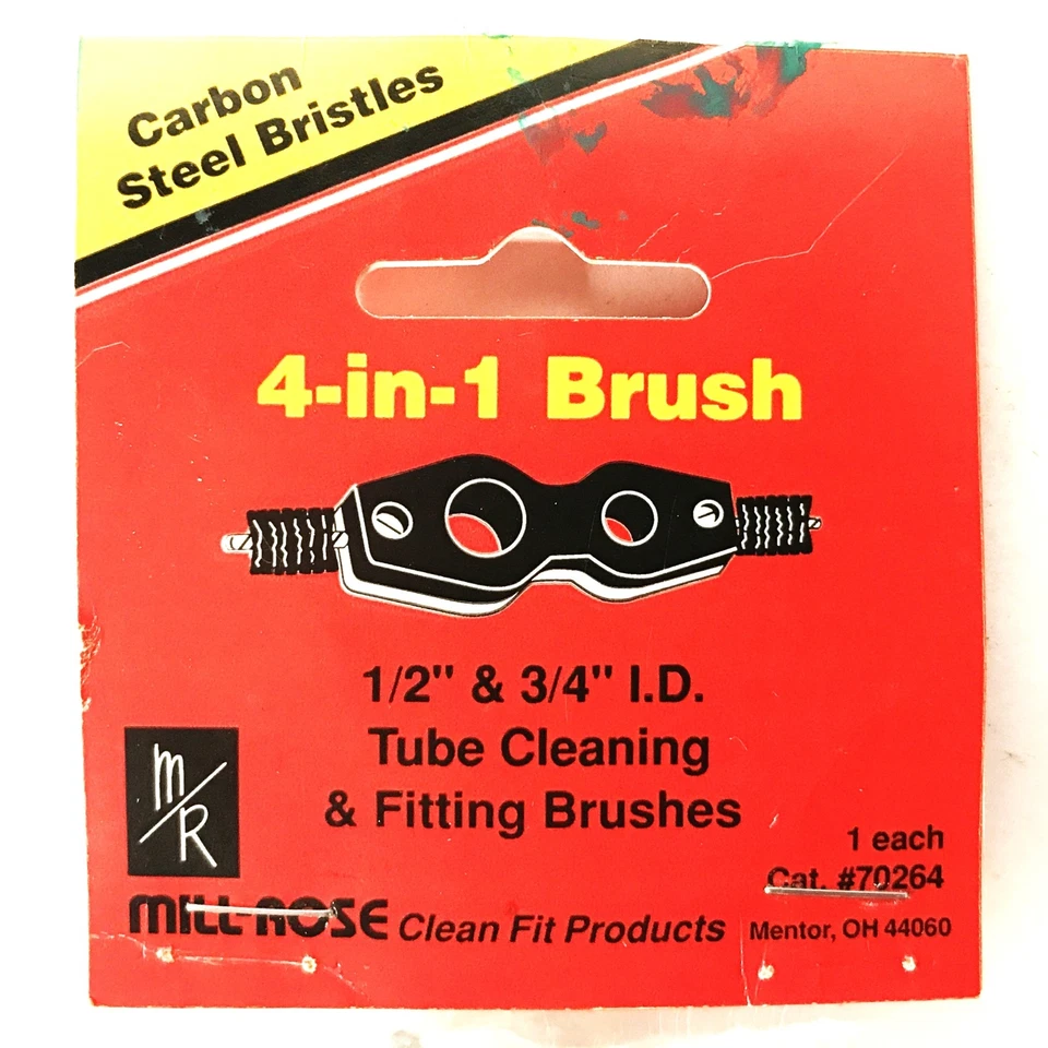 Cepillo de limpieza Mill-Rose 4 en 1 para tubos y accesorios 70264 [Lote de 2] Nuevo de Lote Antiguo Foto 4 de 4