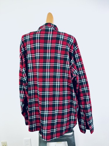 Vintage VTG 90s grunge plaid flannel button up shirt - Picture 5 of 11