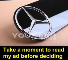 For W463 G Class Premium Spare Tire Cover Emblem w/ Genuine Mercedes Chrome Star