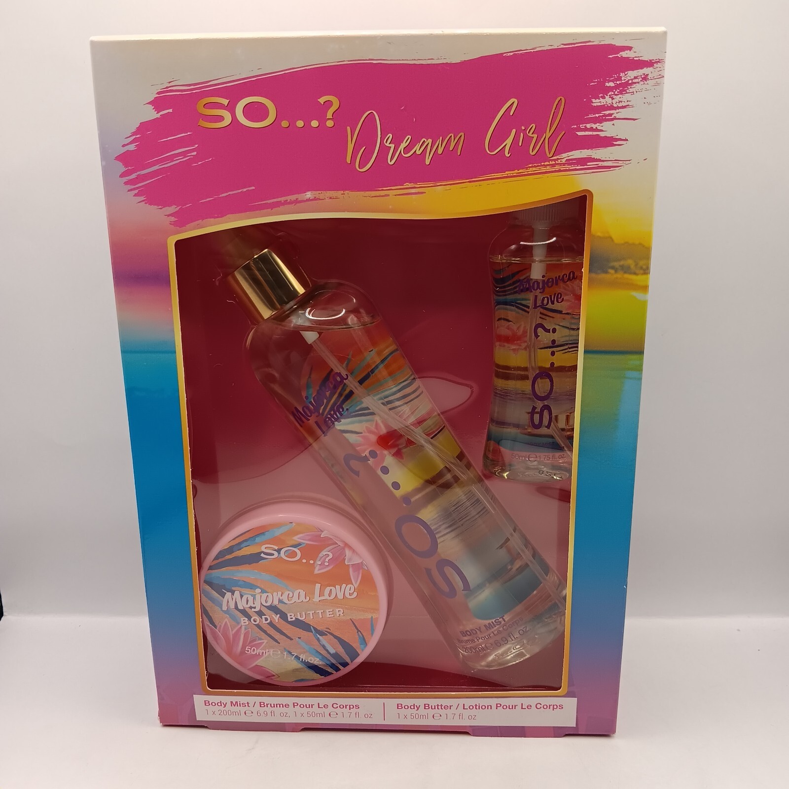 So...? Dream Girl Body Mist, Body Butter Majorca Love Fragrance New