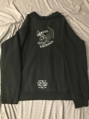 Women Harley Davidson XXL Full Zip Cotton Swarovski Crystal Jacket Coos Bay, OR