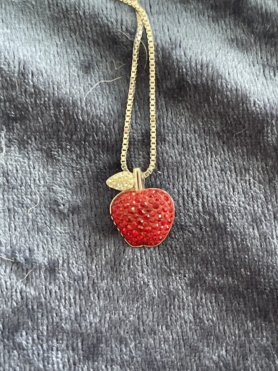 Swarovski apple necklace clearance
