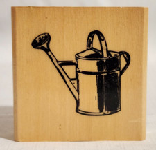 Anita's Metal Watering Can Garden Rubber Stamp