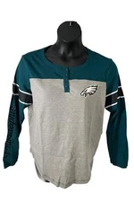 NFL Women's Long Sleeve Waffle Knit Tee Eagles