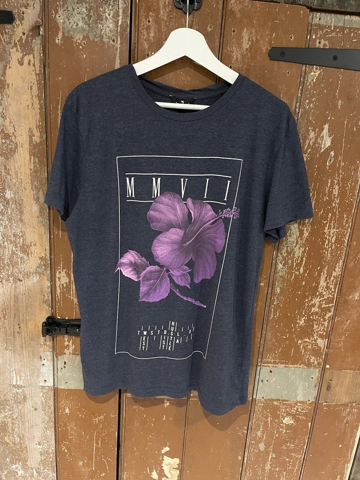 Twisted Soul T-Shirt Grey Short Sleeve Crew Neck Cotton Blend Large - Image 2 of 4