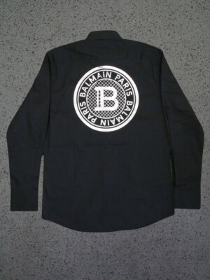美品✨ BALMAIN 長袖カットソー ロゴ ブラック サイズL 199999-823.jpg