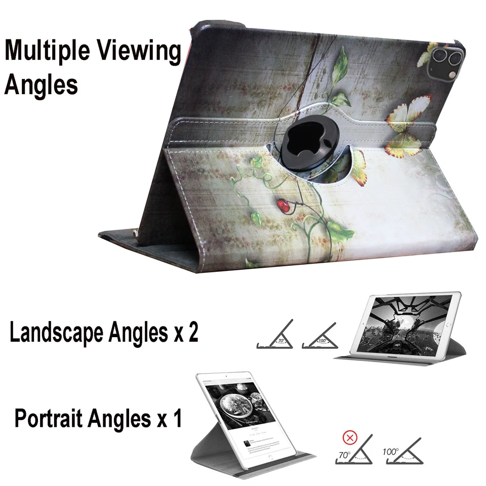 For iPad Pro 12.9 6th 5th 4th 3rd Generation Case Smart 360 Rotating Cover Stand - Image 2 of 4