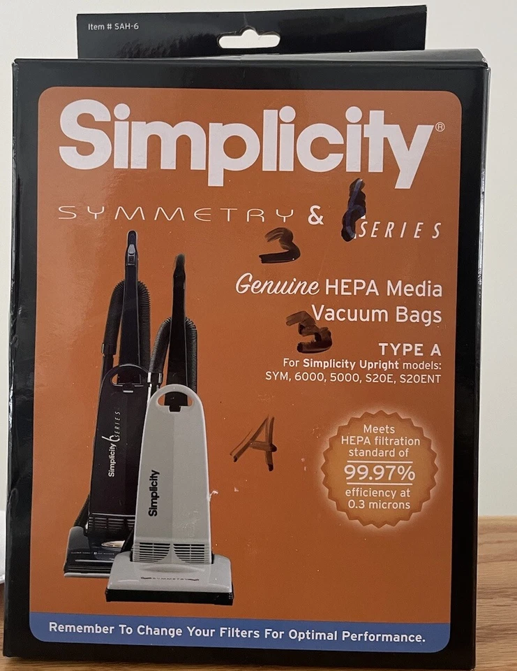 3 Simplicity Type A Hepa Media Vacuum Cleaner Bags - Image 3 of 4