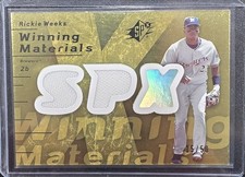 🔥2007 UD SPX WINNING MATERIALS RICKIE WEEKS /50 GAME USED MEMORABILIA BREWERS