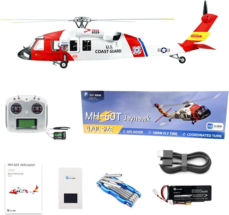 FLYWING MH-60 Jayhawk M10 GPS 18 Minutes Flight Scale RTF 470L