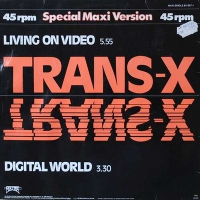 Trans-X - Living On Video / Digital World 12'' Maxi Bla Vinyl Electronic 214591