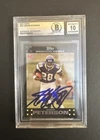 ADRIAN PETERSON SIGNED 2007 TOPPS ROOKIE CARD MINNESOTA VIKINGS BECKETT AUTO 10