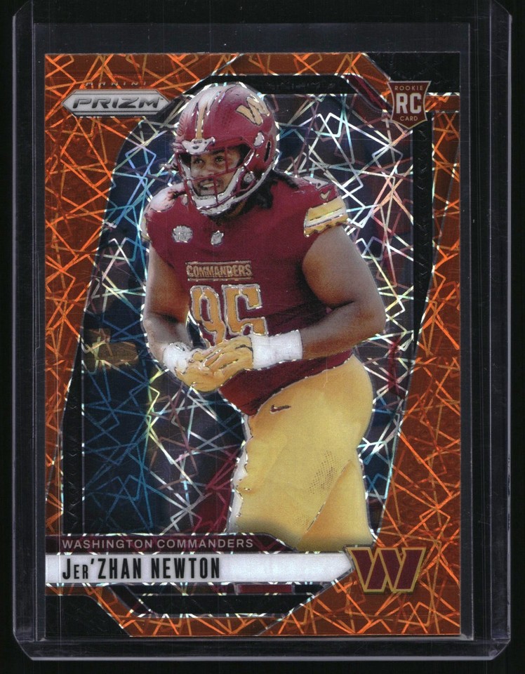 2024 Prizm Jer'Zhan Newton Orange Lazer #351 RC Commanders