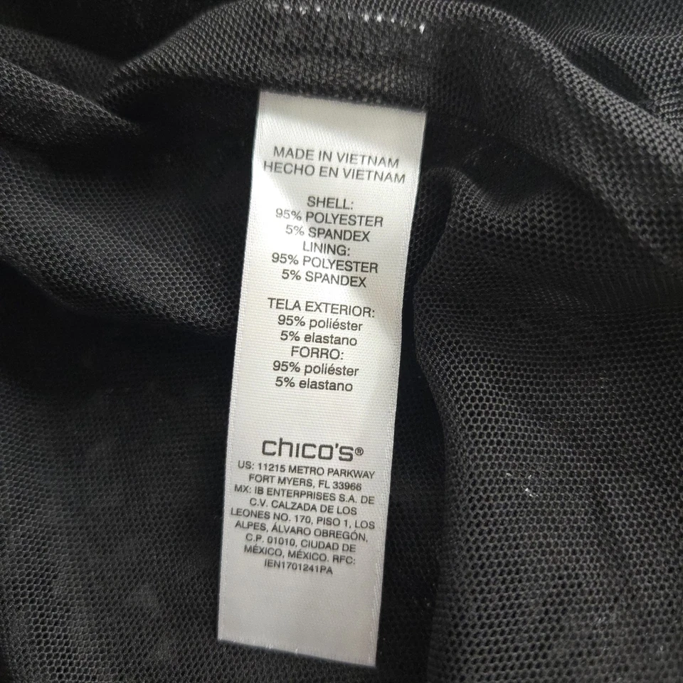 Blazer negro con lentejuelas para mujer Chico talla 3 Foto 4 de 4