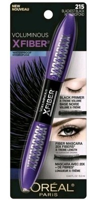 L'Oreal Voluminous X Fiber Mascara 215 Blackest Black Waterproof VHTF Retired