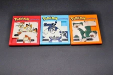 Vintage Pokemon “Gotta Catch’em All” Sliding Slide Puzzle. 3 Piece Bundle