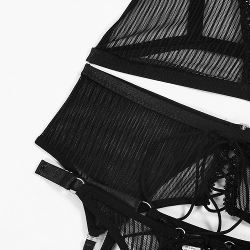 Conjunto de sujetador y bragas push up para mujer Babydoll Body Ropa interior - Imagen 11 de 15